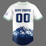 Custom Name and Number Seattle Seahawks x All Star Classic 2026 White Baseball Jersey for Football Fans