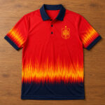 Custom Name and Number Spain National Football Team World Cup 2026 Champions Red Polo Shirt for Soccer Fans