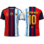 Custom Name and Number Spain x FC Barcelona x Argentina Mashup Concept Final Match World Cup 2026 Soccer Jersey for Soccer Fans