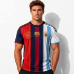 Custom Name and Number Spain x FC Barcelona x Argentina Mashup Concept Final Match World Cup 2026 Soccer Jersey for Soccer Fans