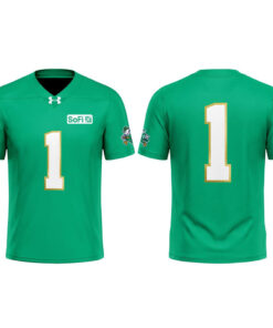 Custom Number Notre Dame Fighting Irish 2026 Kelly Green Football Jersey for College Football Fans