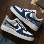 Dallas Cowboys Navy Blue City Skyline Air Force 1 Shoes Sneakers
