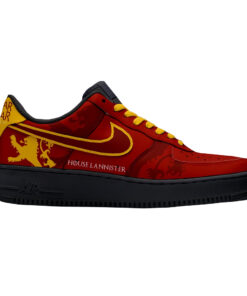 Game of Thrones House Of Lannister Air Force 1 Shoes Sneakers