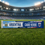 Global Soccer Event 2026 Argentina Vs Cabo Verde Scarf Version 2