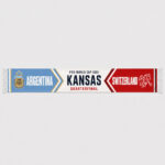 Global Soccer Event 2026 Argentina Vs Switzerland Quarter Final Scarf Version 1