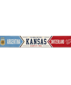 Global Soccer Event 2026 Argentina Vs Switzerland Quarter Final Scarf Version 2