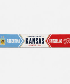 Global Soccer Event 2026 Argentina Vs Switzerland Quarter Final Scarf Version 3