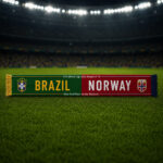 Global Soccer Event 2026 Brasil Vs Norway Scarf Version 2