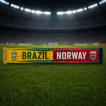 Global Soccer Event 2026 Brasil Vs Norway Scarf Version 4