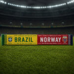 Global Soccer Event 2026 Brasil Vs Norway Scarf Version 5