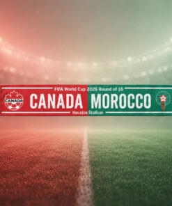 Global Soccer Event 2026 Canada Vs Maroc Scarf Version 1