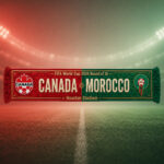 Global Soccer Event 2026 Canada Vs Maroc Scarf Version 10