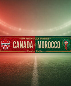 Global Soccer Event 2026 Canada Vs Maroc Scarf Version 10