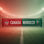 Global Soccer Event 2026 Canada Vs Maroc Scarf Version 2