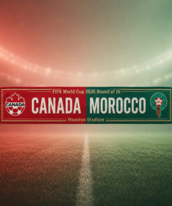 Global Soccer Event 2026 Canada Vs Maroc Scarf Version 2