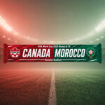 Global Soccer Event 2026 Canada Vs Maroc Scarf Version 3