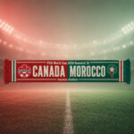 Global Soccer Event 2026 Canada Vs Maroc Scarf Version 4