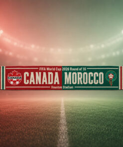 Global Soccer Event 2026 Canada Vs Maroc Scarf Version 4