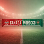 Global Soccer Event 2026 Canada Vs Maroc Scarf Version 5