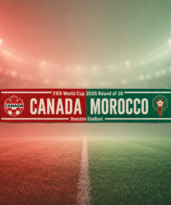 Global Soccer Event 2026 Canada Vs Maroc Scarf Version 5
