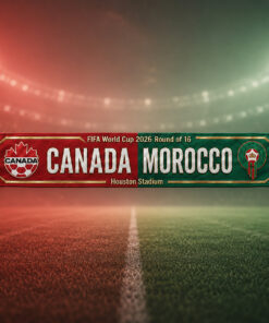 Global Soccer Event 2026 Canada Vs Maroc Scarf Version 6