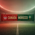 Global Soccer Event 2026 Canada Vs Maroc Scarf Version 7