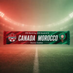 Global Soccer Event 2026 Canada Vs Maroc Scarf Version 8