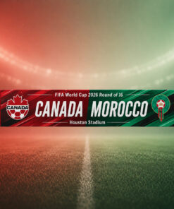 Global Soccer Event 2026 Canada Vs Maroc Scarf Version 8