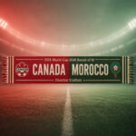 Global Soccer Event 2026 Canada Vs Maroc Scarf Version 9