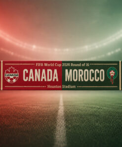 Global Soccer Event 2026 Canada Vs Maroc Scarf Version 9