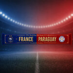 Global Soccer Event 2026 France Vs Paraguay Scarf Version 2