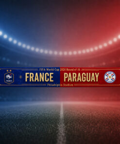 Global Soccer Event 2026 France Vs Paraguay Scarf Version 2