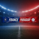 Global Soccer Event 2026 France Vs Paraguay Scarf Version 3