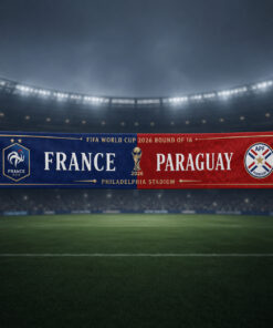 Global Soccer Event 2026 France Vs Paraguay Scarf Version 5