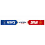 Global Soccer Event 2026 France Vs Spain Quarter Final Scarf Version 4