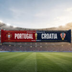 Global Soccer Event 2026 Portugal Vs Croatia Scarf Version 2
