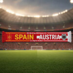 Global Soccer Event 2026 Spain Vs Austria Scarf Version 1