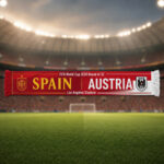 Global Soccer Event 2026 Spain Vs Austria Scarf Version 2