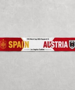 Global Soccer Event 2026 Spain Vs Austria Scarf Version 3