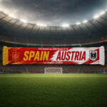 Global Soccer Event 2026 Spain Vs Austria Scarf Version 4
