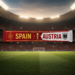 Global Soccer Event 2026 Spain Vs Austria Scarf Version 5