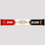 Global Soccer Event 2026 Spain Vs Belgium Quarter Final Scarf Version 3