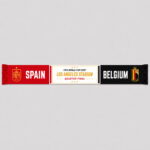 Global Soccer Event 2026 Spain Vs Belgium Quarter Final Scarf Version 4