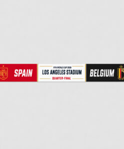Global Soccer Event 2026 Spain Vs Belgium Quarter Final Scarf Version 5