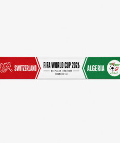 Global Soccer Event 2026 Switzerland Vs Algeria Round of 32 Scarf Version 1