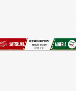 Global Soccer Event 2026 Switzerland Vs Algeria Round of 32 Scarf Version 5