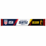 Global Soccer Event 2026 USA Vs Belgium Scarf Version 1