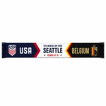 Global Soccer Event 2026 USA Vs Belgium Scarf Version 4