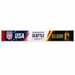 Global Soccer Event 2026 USA Vs Belgium Scarf Version 5