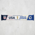 Global Soccer Event 2026 USA Vs Bosnia and Herzegovina Scarf Version 3